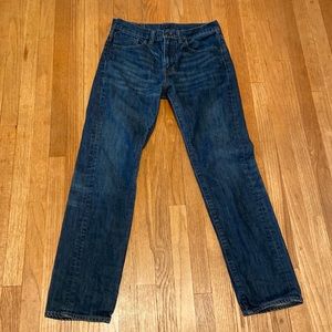 Levi's 513 Denim Jeans Men's 32 x 32 Dark wash Waist size 32